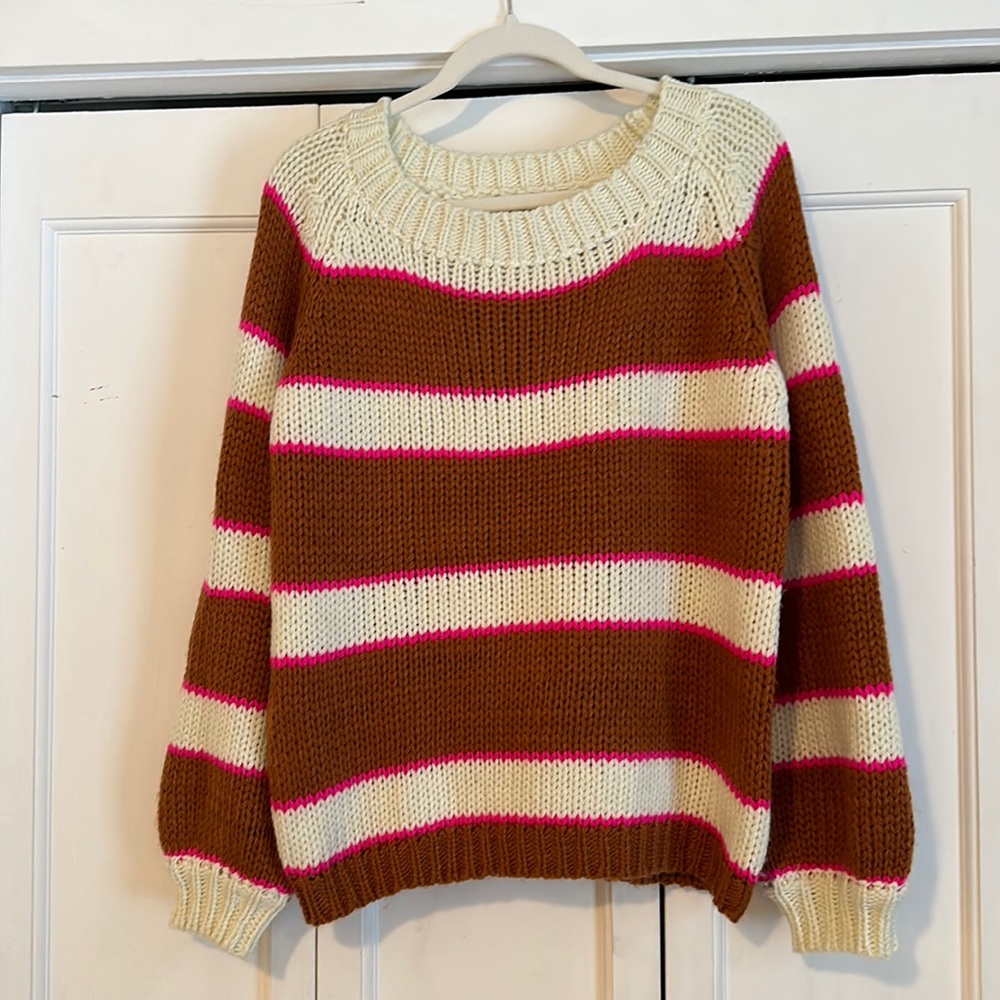 Listicle Striped Cozy Sweater